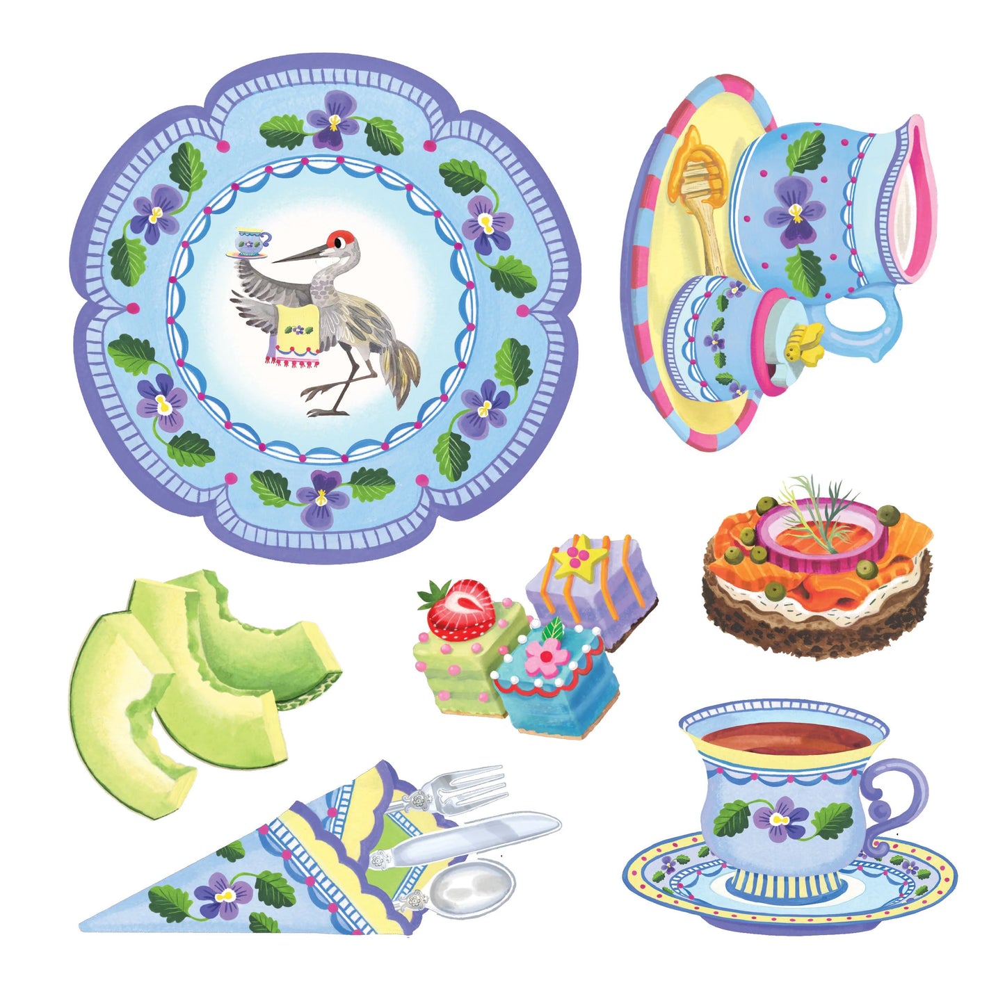 Eeboo - Kitten's Time for Tea Spinner Game