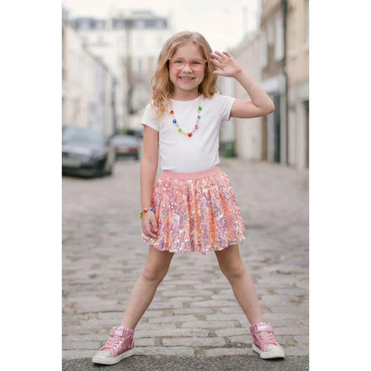 Centre Stage Sequins Skirt with Elastic Waistband