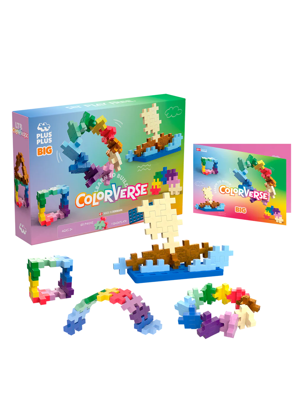 Plus Plus Learn to Build Big Colourverse 60 pieces