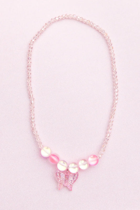 Great Pretenders Boutique Holo Pink Crystal Necklace