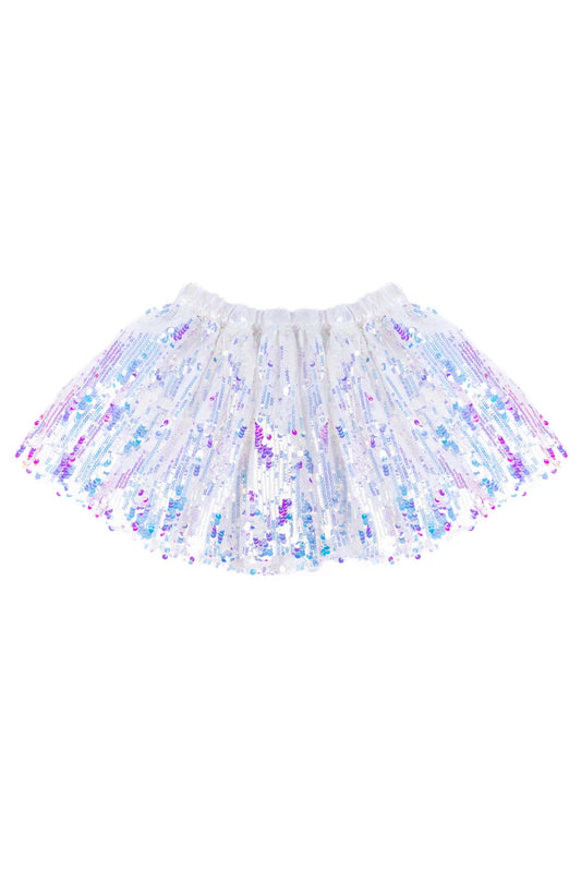 Great Pretenders Sequins Skirt with Satin Waistband