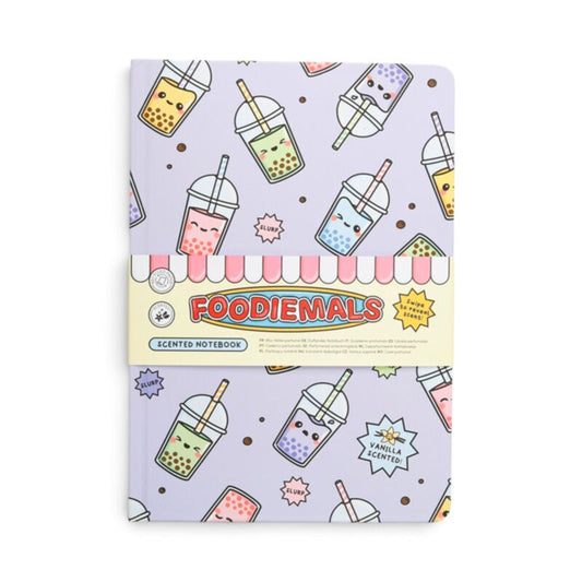 Foodiemals Bubble Tea Recycled Paper A5 Scented Notebook