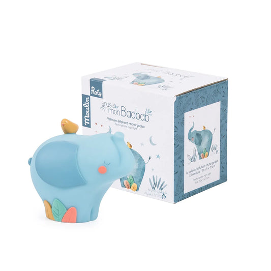 Moulin Roty sous mon baobab elephant night light USB charge