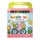 Carry Along! Coloring Book and Crayon Set - Garden Pals - Set of 9 Crayons