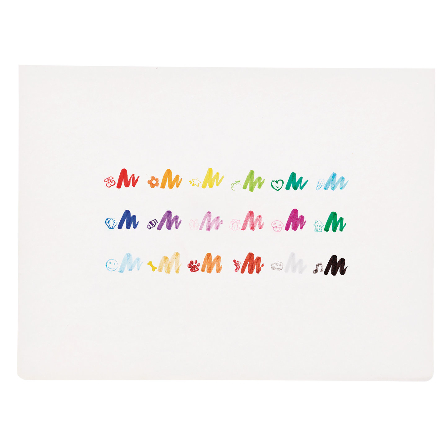 Stampables Double-Ended Stamp & Brush Markers - Set of 18