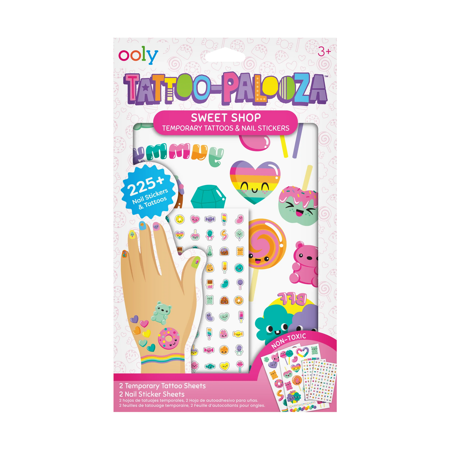 Tattoo-Palooza Temporary Tattoos & Nail Stickers - Sweet Shop