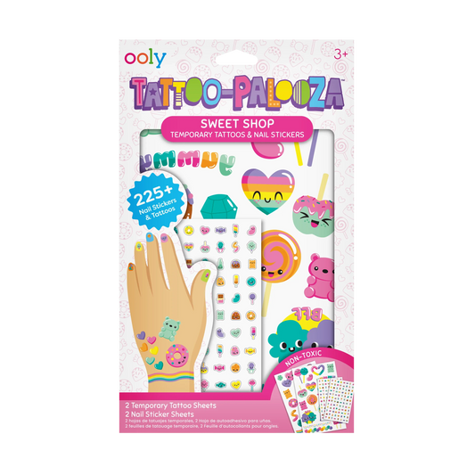 Tattoo-Palooza Temporary Tattoos & Nail Stickers - Sweet Shop