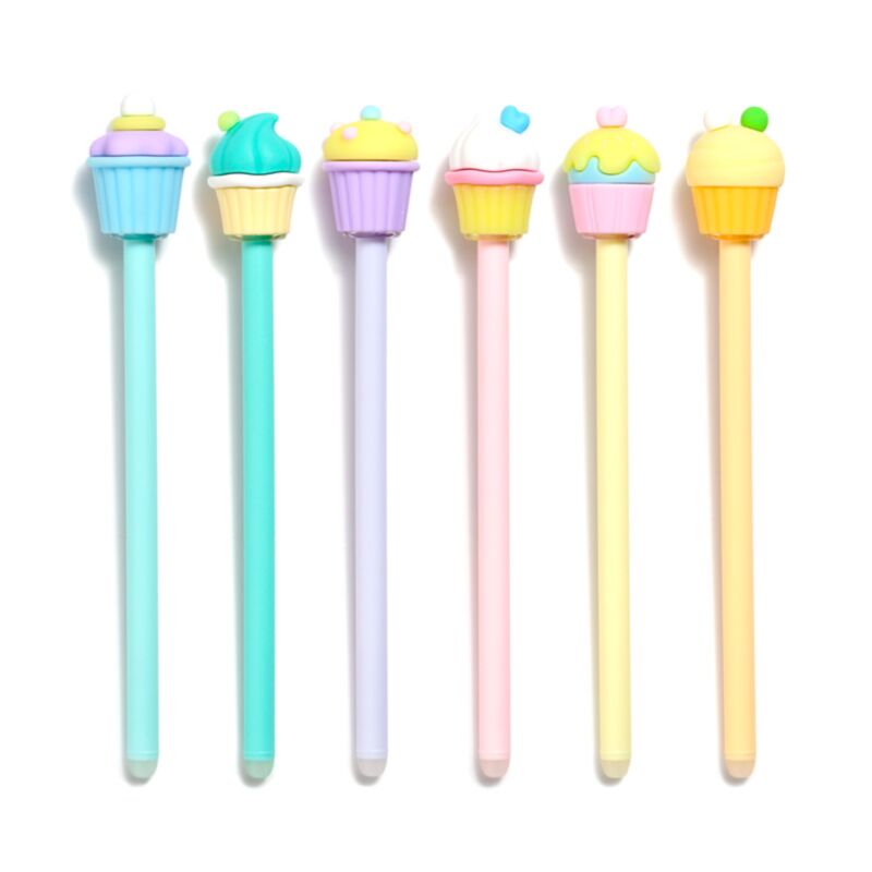 Cupcake Erasable Pen with Topper