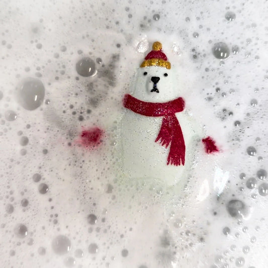 Christmas Bath Bomb - Mini Polar Bear