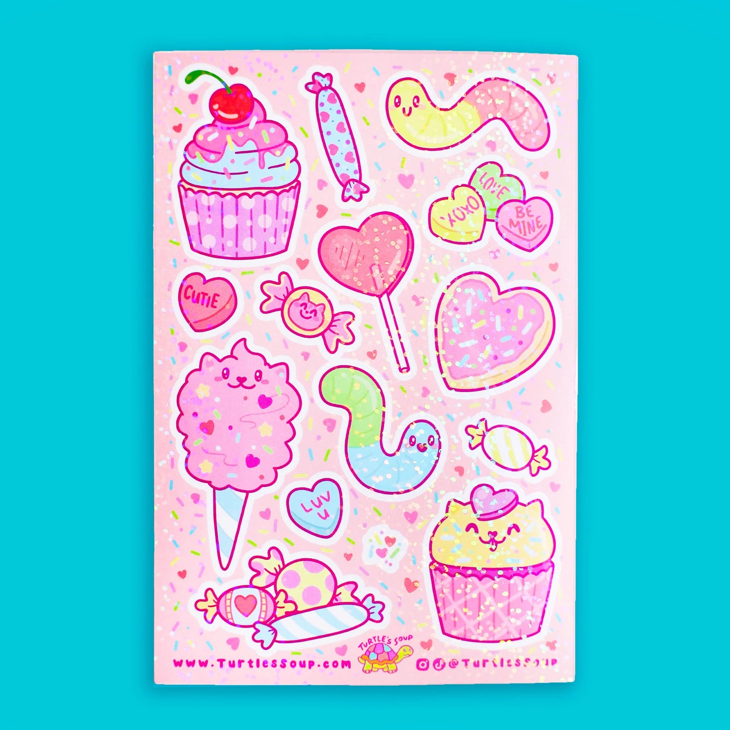 Kawaii Sweet Treats Glitter VInyl Sticker