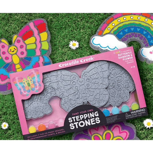 Paint Your Own Stepping Stones- Butterfly Rainbow