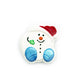 Christmas Bath Bomb- Snowball with Toque