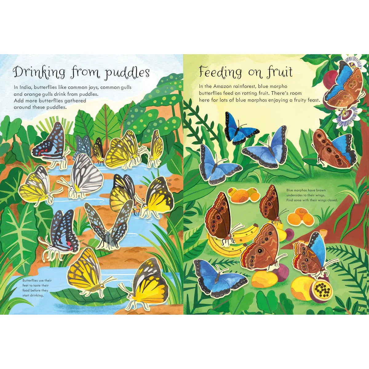 Usborne Little First Stickers Butterflies