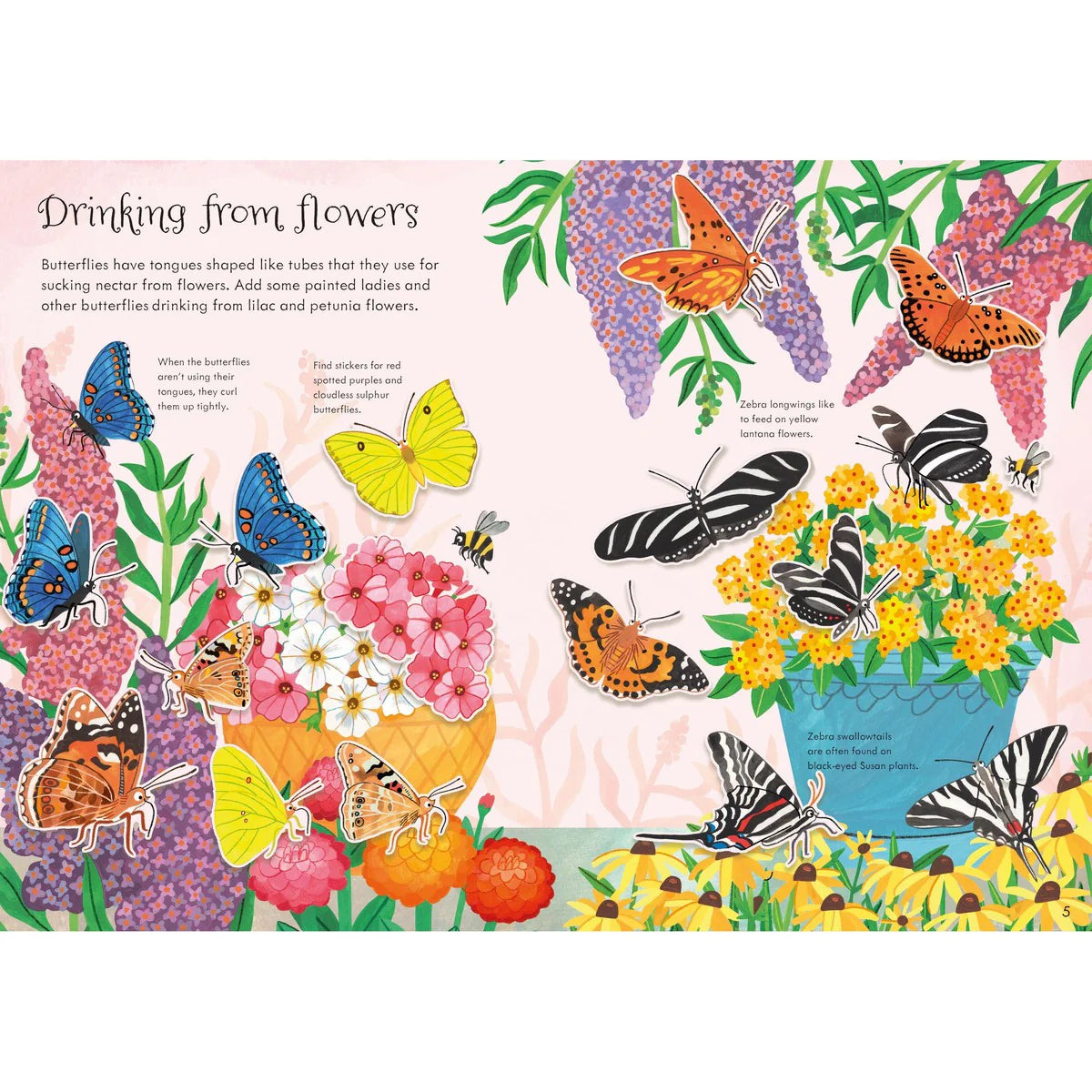 Usborne Little First Stickers Butterflies