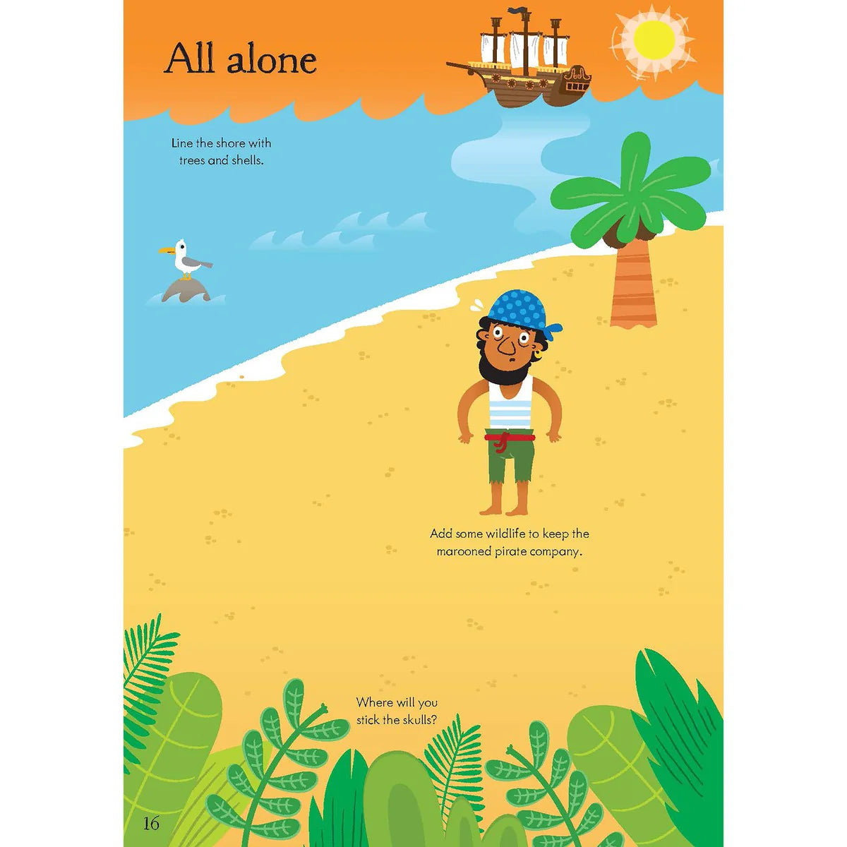 Usborne Little First Stickers Pirates