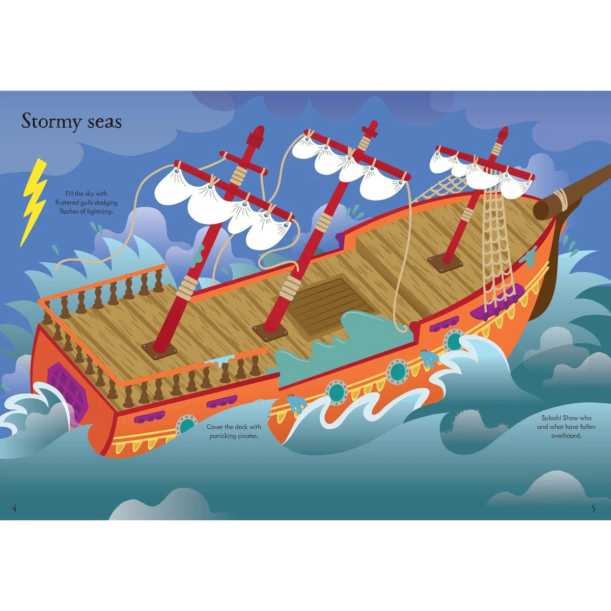 Usborne Little First Stickers Pirates