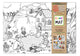Table top coloring mat made of recycled PP, spring