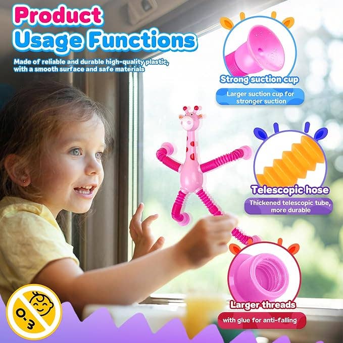 Giraffe Toy Pop Tube Fidget Toy Sensory Toy