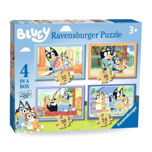 Bluey Let's Do This! 4 In A Box Jigsaw Puzzle