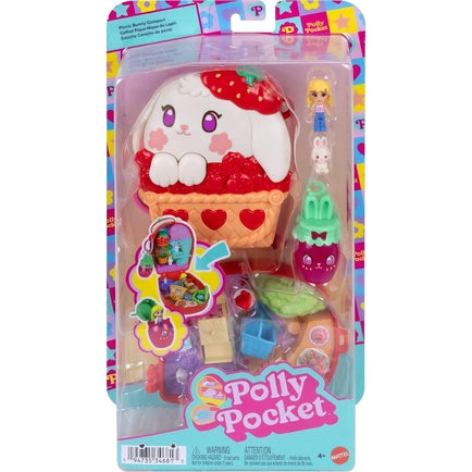 Polly Pocket - Strawberry Bunny Basket Compact