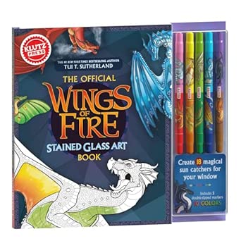 KlutzPress Wings of Fire Stained Glass Art