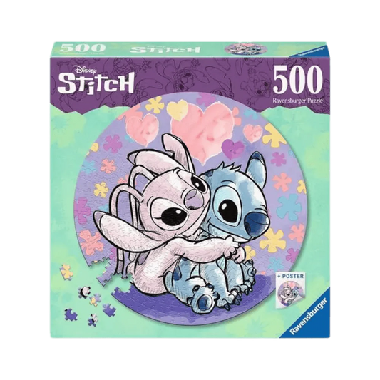 Stitch (Round puzzle 500 pcs)