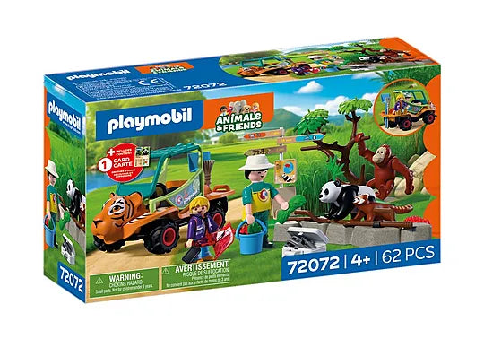 Playmobil - Zoo: Zookeeper with vehicle