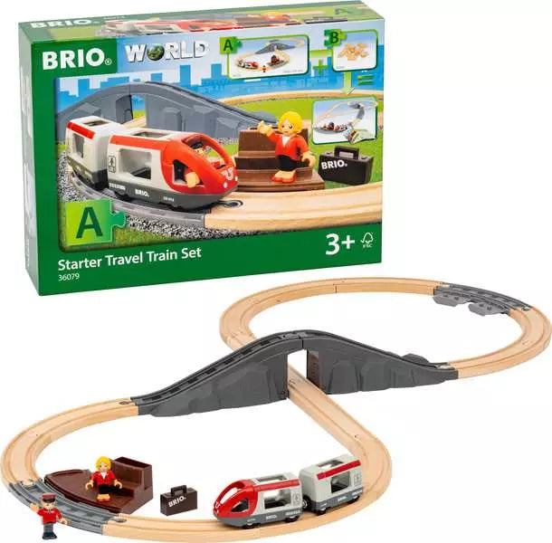 BRIO World Train Set Starter Travel Train Set