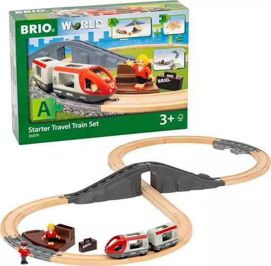 BRIO World Train Set Starter Travel Train Set