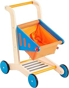 Hape Kid's Wooden Shopping Cart