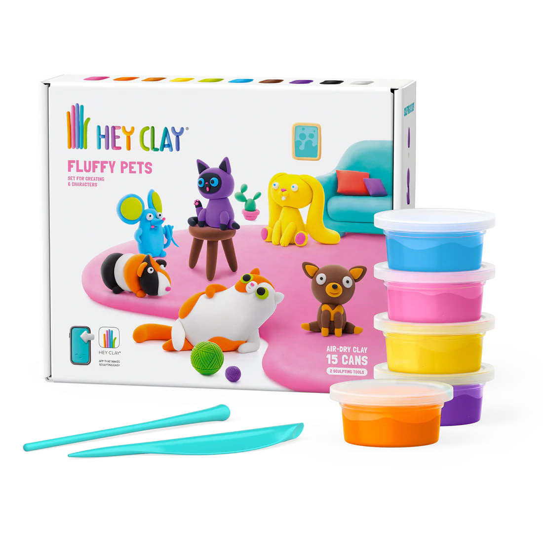 CLAY SET - FLUFFY PETS