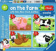 Children's puzzle 2, 3, 4, 5 pieces - On the Farm