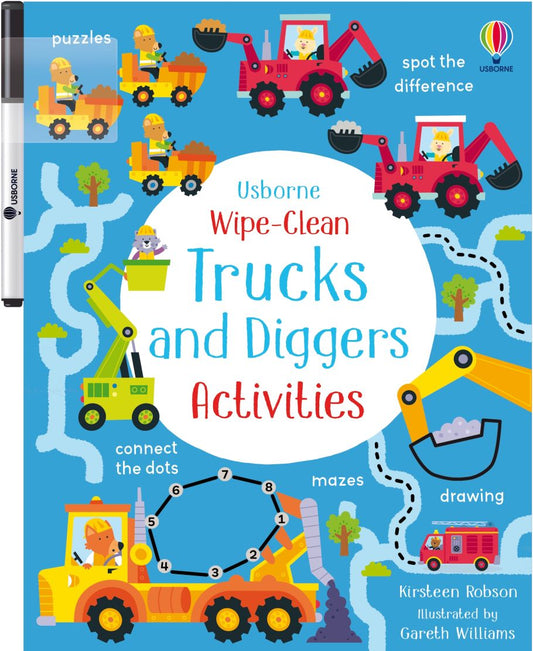 Wipe-Clean Trucks and Diggers