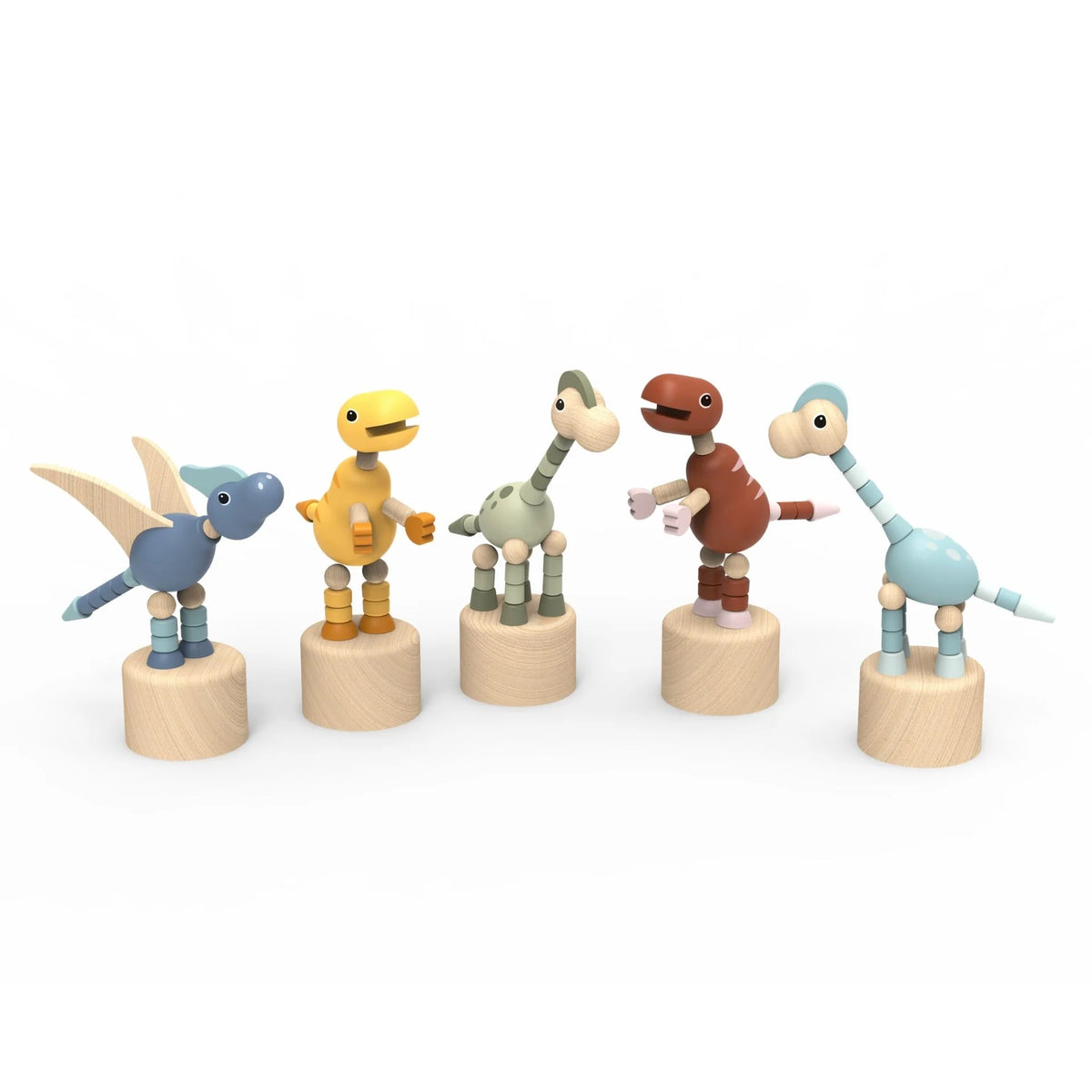 Speedy Monkey - Pushing Puppet - Dinosaur