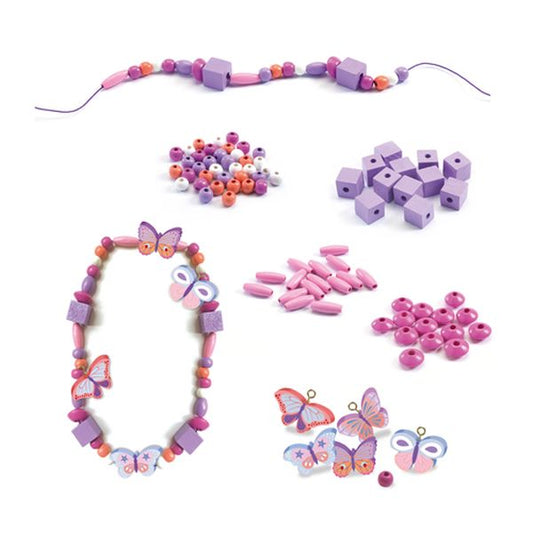 Wooden Beads / Butterflies