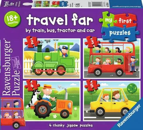 Children's puzzle 2, 3, 4, 5 pieces - Travel Far