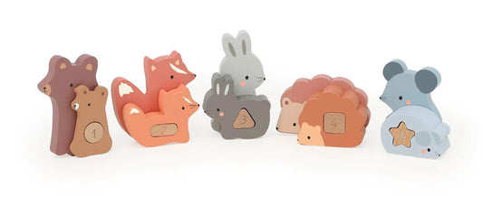 Sarah Betz - Mama-baby 1, 2, 3, 4, 5 Puzzle Animals