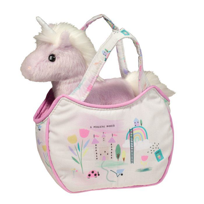 Douglas Toys - Magical World Sassy Sak with Purple Unicorn