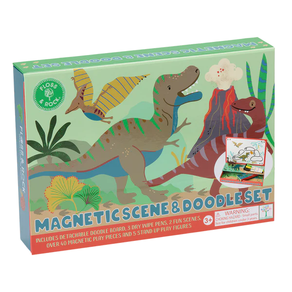 Magnetic Scene and Doodle Set - Dino