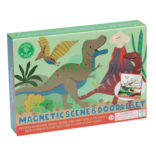 Magnetic Scene and Doodle Set - Dino