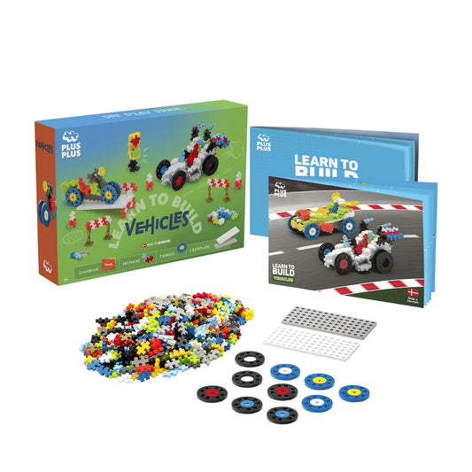 Plus Plus - GO! LEARN TO BUILD - VEHICLES - 500pcs