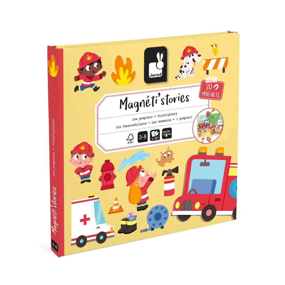 MAGNETI'STORIES - FIREFIGHTERS - 30 PIECES