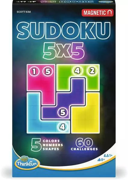 ThinkFun Sudoku 5x5 Magnetic Travel Puzzle