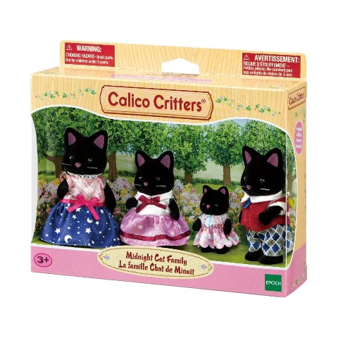 Calico Critters - Midnight Cat Family
