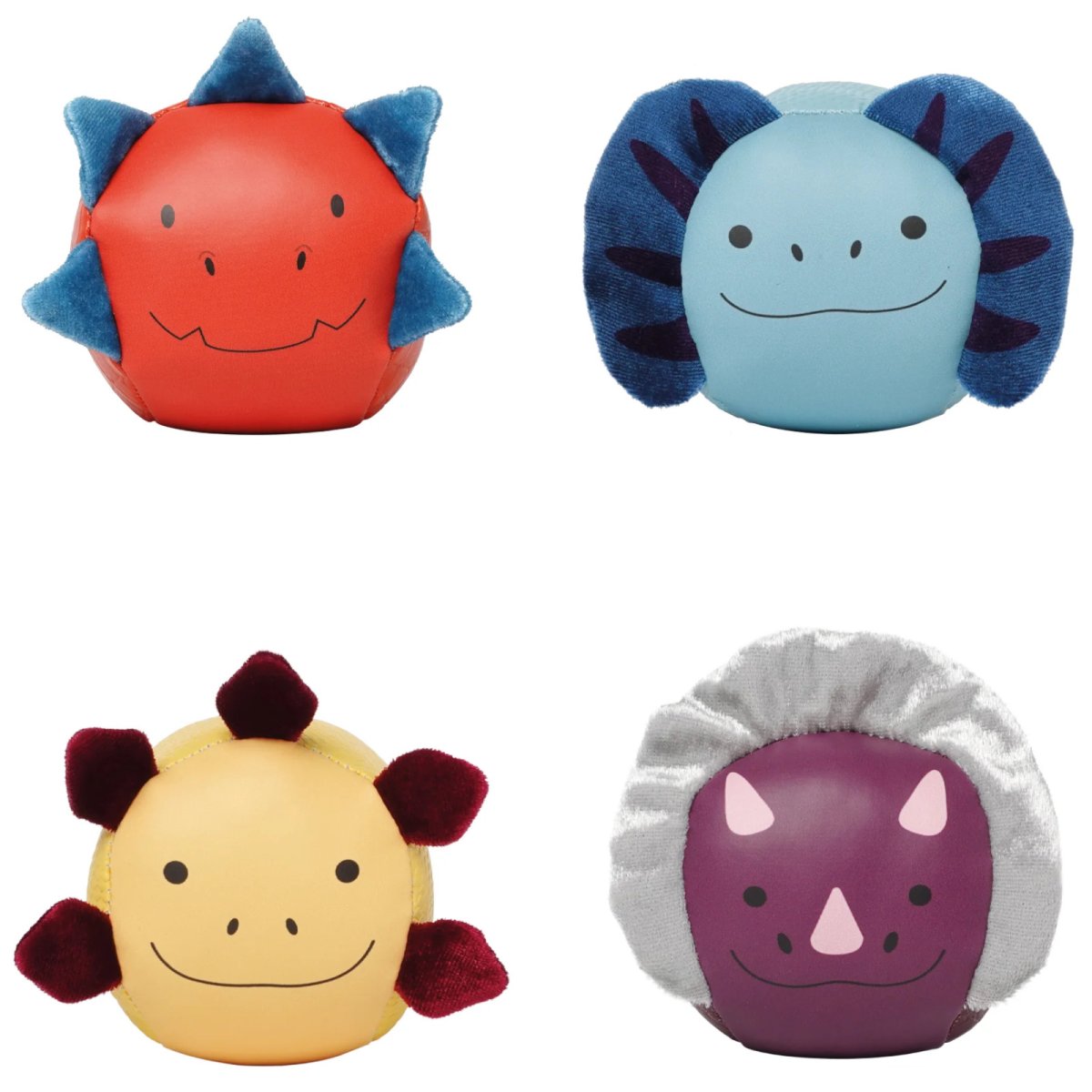Little Big Friends - Dooballs - Set of 4 plush balls - Dinos