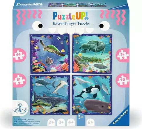 Puzzle Up Ocean Life - 64, 72, 81, and 90 pc