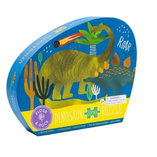 Dino Dinosaur Shaped Jigsaw Puzzle with Shaped Box, 80 Piece