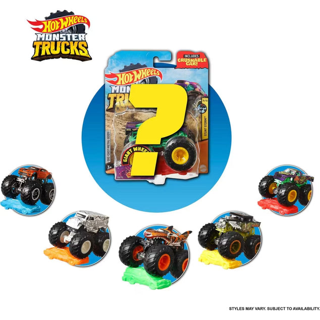 Hot Wheels - 1:64 Monster Truck Die-Cast Singles
