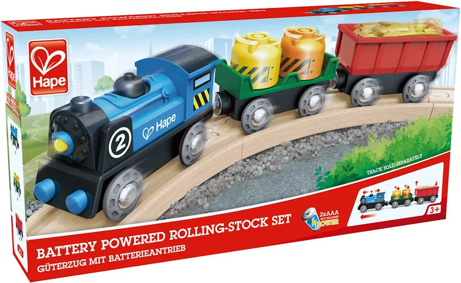 Hape Battery Powered Rolling-Stock Set
