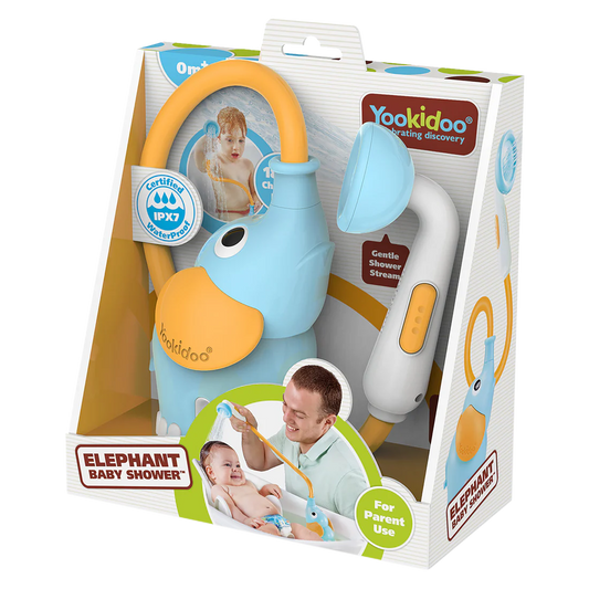 ELEPHANT BABY SHOWER - BLUE & ORANGE